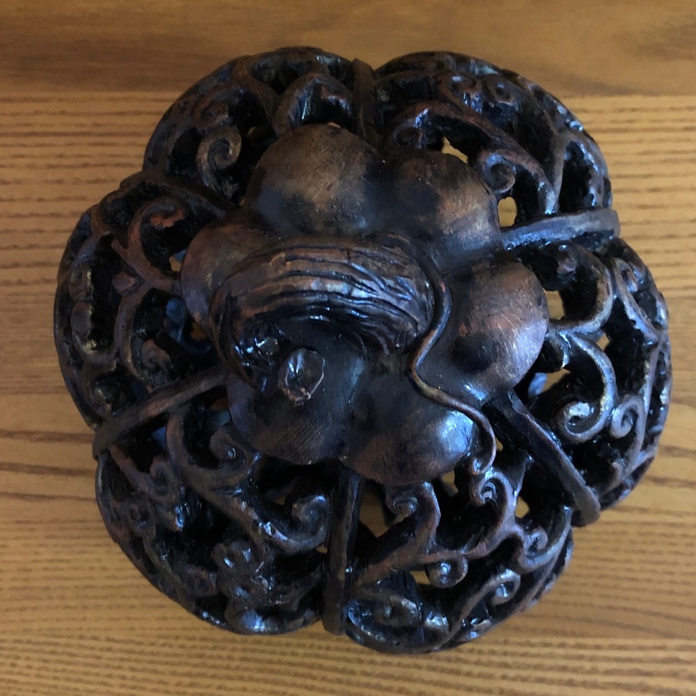 Elegant Brown resin Pumpkin Home Accent - Picture 4 of 6